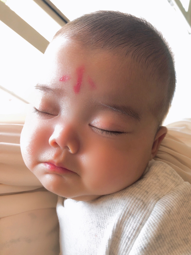 おでこの「大」「小」の画像